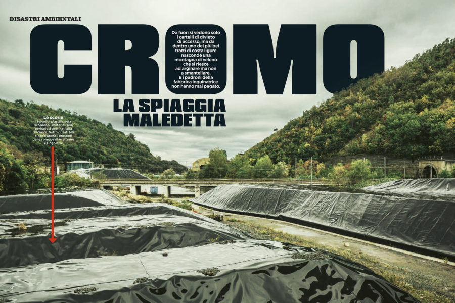 Luca Rotondo tearsheets per Panorama assignement reportage stoppani cogoleto cromo